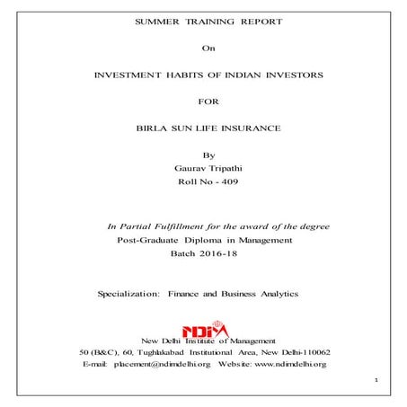 BSLI SIP Final Report