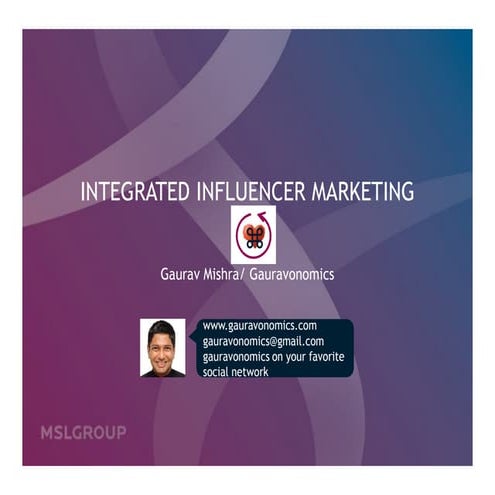 Workshop: Integrated Influencer Marketing