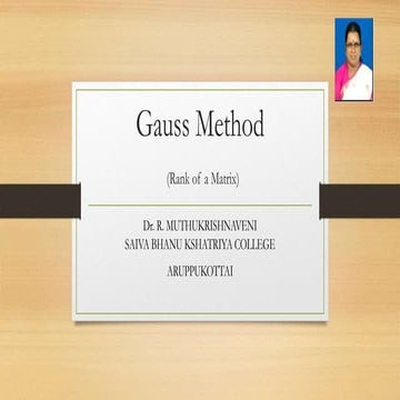 Gauss method
