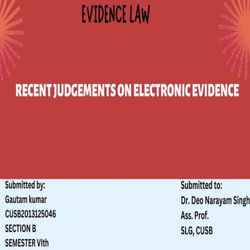 Gautam 046.pptx on evidence law related to electronic evidence