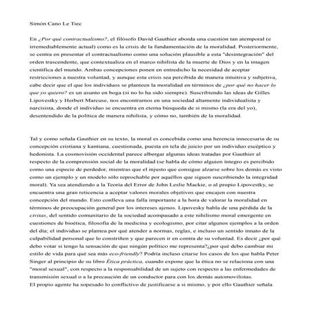 Contractualismo, relaciones abiertas y Kant