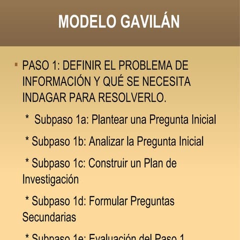Modelo gavilan | PPTX
