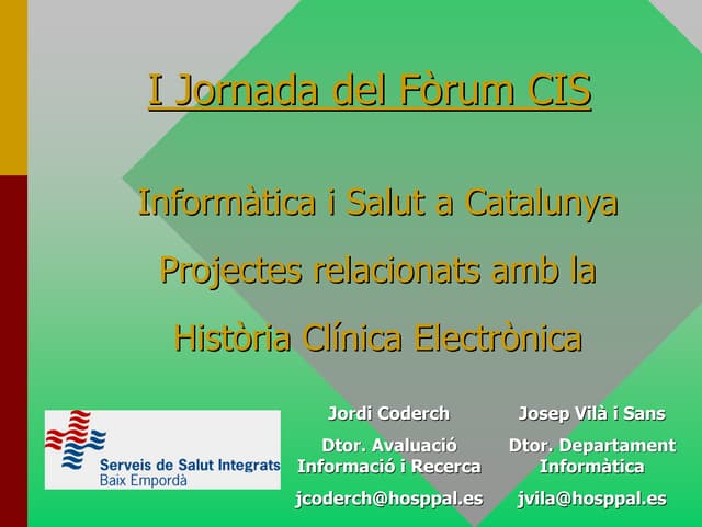 Gavina01 (1) - I Jornada del Fòrum CIS