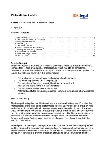 Gavin sutter legal issuepodcasts