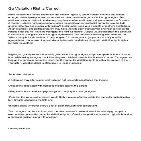 Grandparent visitation | PDF