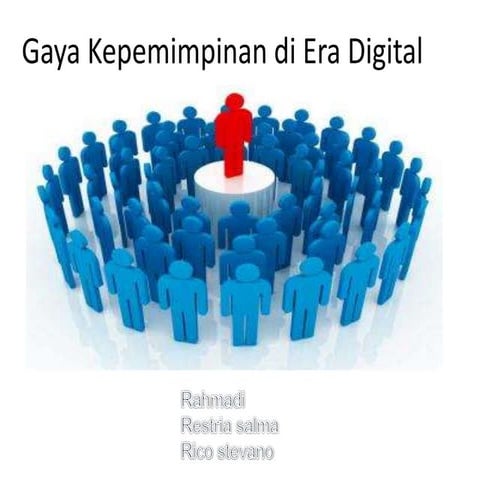 Gaya kepemimpinan di era digital