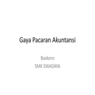 Gaya pacaran akuntansi