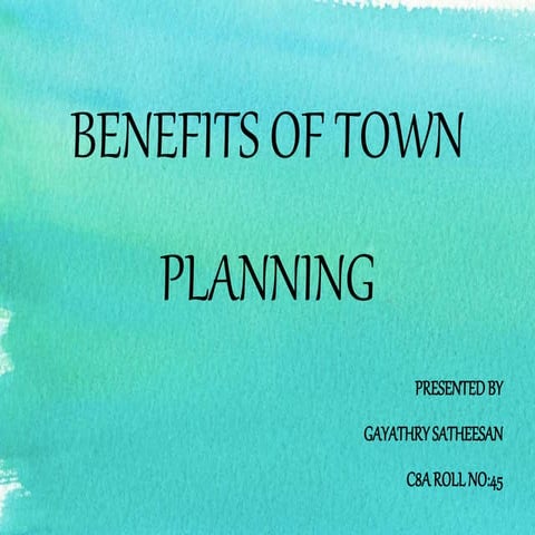 BENEFITS OF PLANING