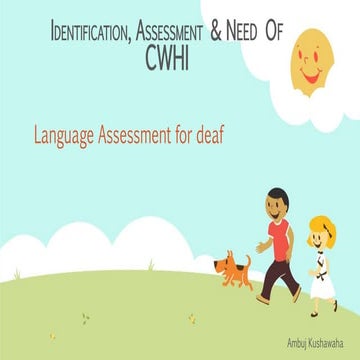 Language Assessment of Deaf 