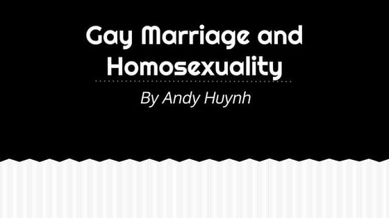 Gay marriage: explaining the policy | PPT