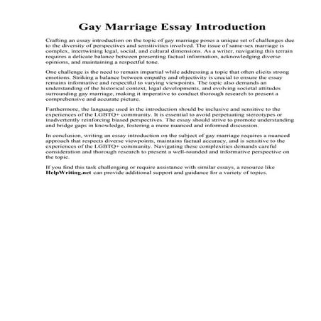 Gay Marriage Essay Introduction.pdf