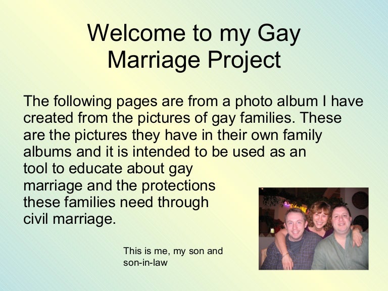 Online articles about gay marriage