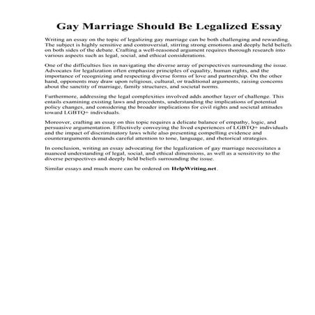 Gay Marriage Should Be Legalized Essay.pdf