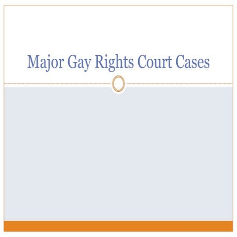 Gay rights court cases