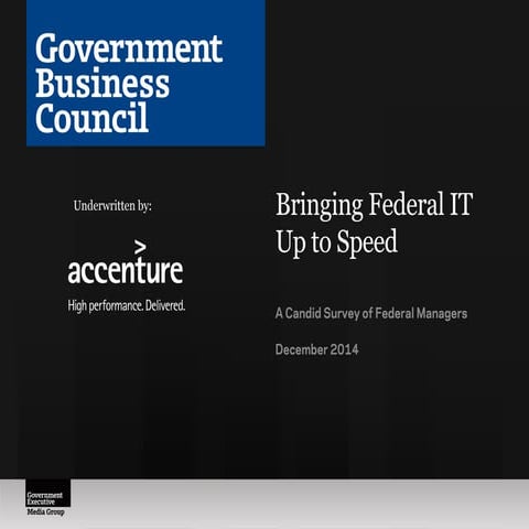 Bringing Federal IT Up to Speed