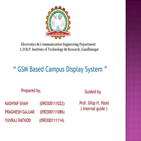 GSM Based Campus Display system