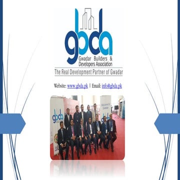 GBDA Presentation 2022 - Gwadae Builders and Developers Association | PDF