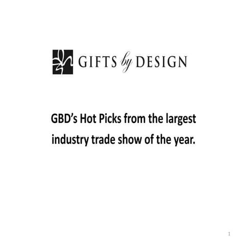 Gbd best new products 2013