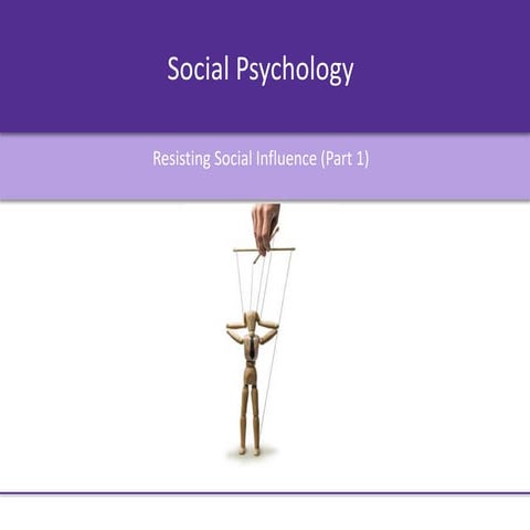 08 resisting social influence (part 1) loc