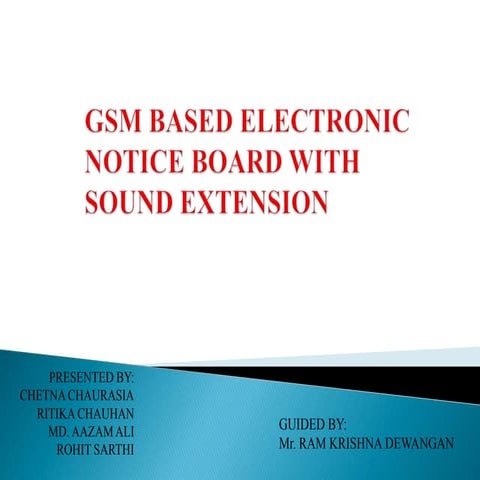 GSM based E-Notice Board