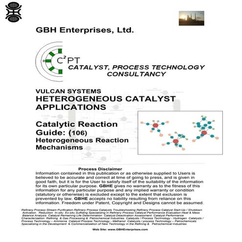 VULCAN Catalytic Reaction Guide - (106) Heterogeneous Reaction Mechanisms 