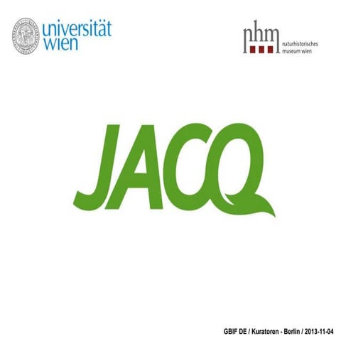 GBIF DE kuratoren JACQ herbarium management