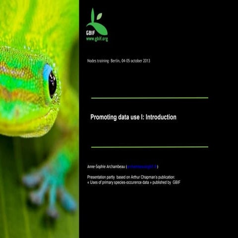 Module 4A - Promoting data use I: Introduction