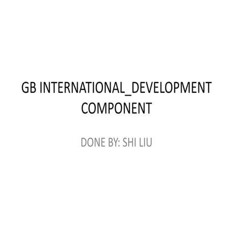 Gb international | PPT