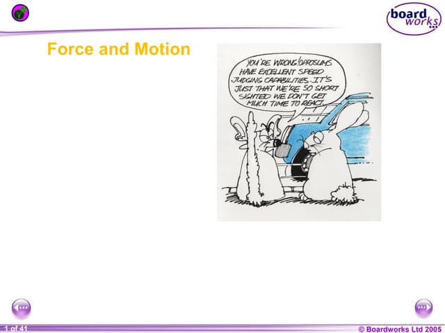 Force and Motion Year 10