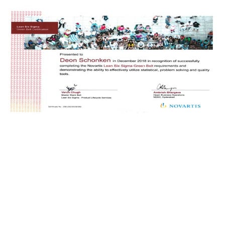 Lean Six Sigma (LSS) Green Belt (GB) Certification | PDF