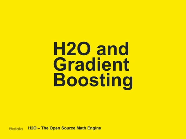 Gbm.more GBM in H2O