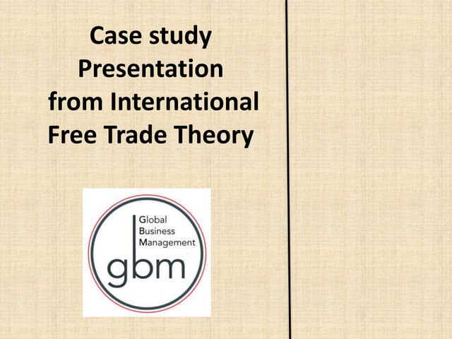 FREE TRADE THEORY