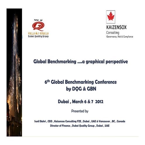 "Global Benchmarking .. A graphical pesrpective" by Sunil Bahri