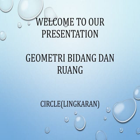 TEOREMA-TEOREMA LINGKARAN