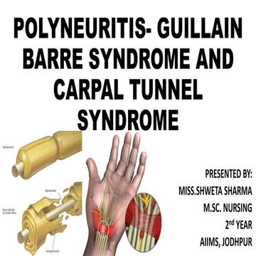 Guillain barre syndrome and carpal tunnel syndrome