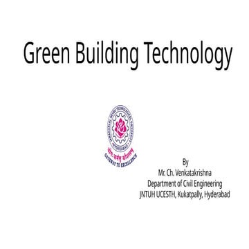 Green building technologies for reducing pollution