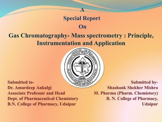GC-MS | PPTX | Chemistry | Science