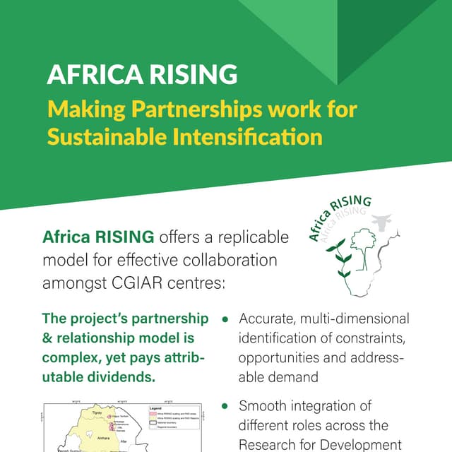 Africa RISING: Making partnerships work for sustainable intensification 