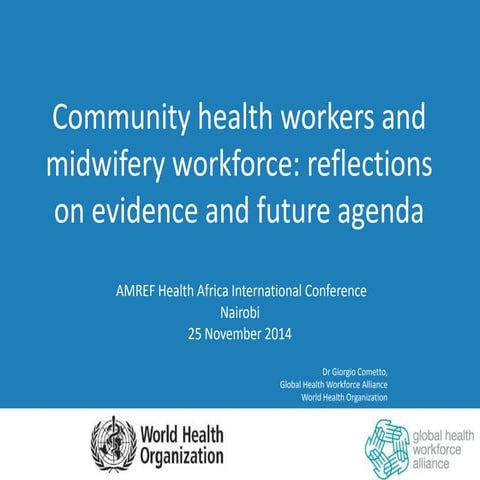 Community health workers and the midwifery workforce - 23_nov2014 - Giorgio C...