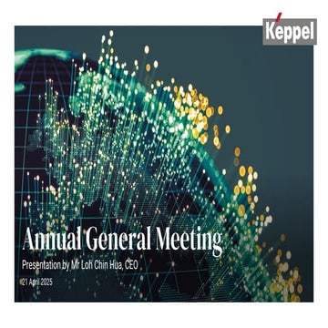 Keppel Ltd. AGM 2025 CEO Presentation Slides