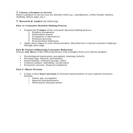 GCB Assignment 1.docx Global Consumer Behaviour