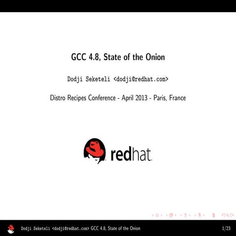 Distro Recipes 2013: What&rsquo;s new in gcc 4.8?