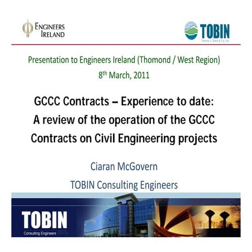 GCCC contracts experience to date 08'03'11