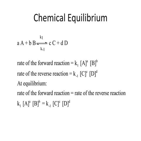 Chemical Equilibrium