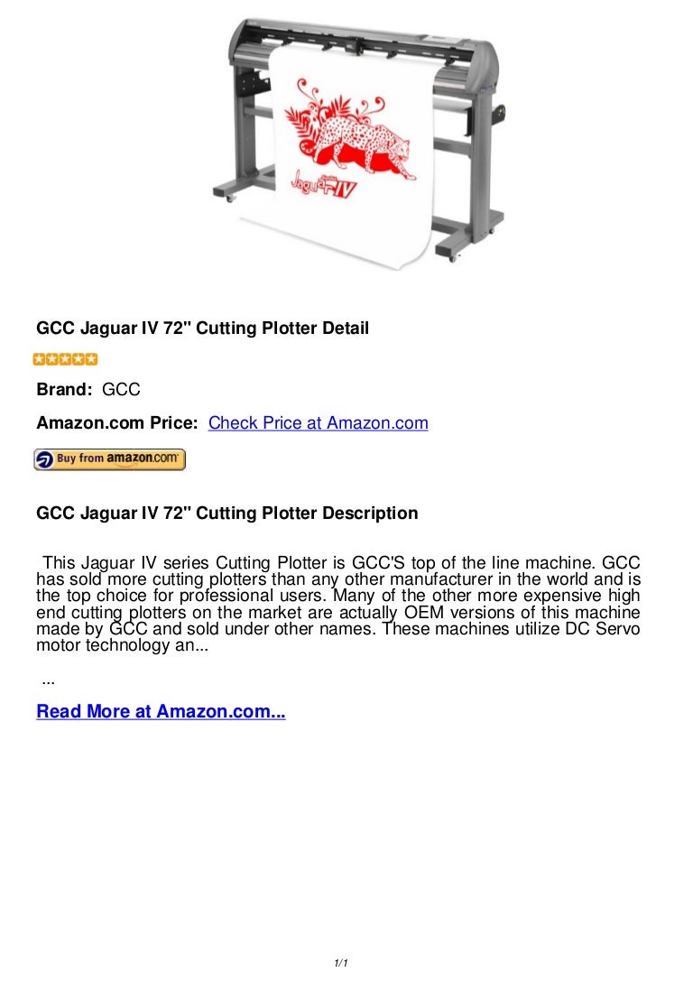 Gcc jaguar iv 72 cutting plotter