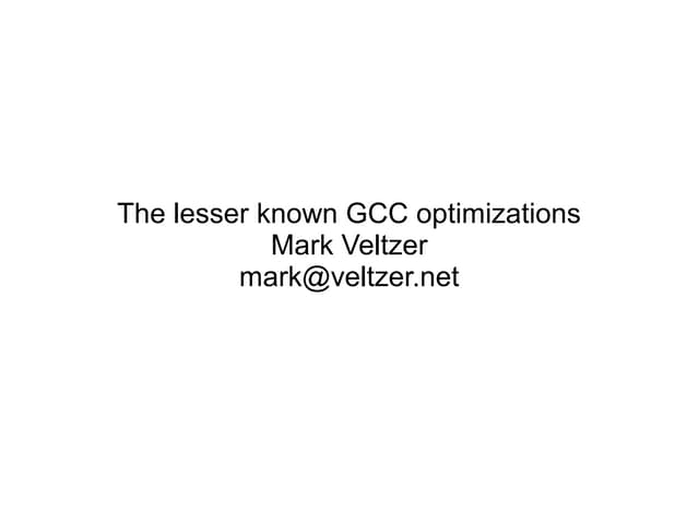 Gcc opt