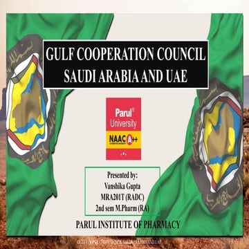 GCC Regulatory MAA & post approval requirements (Saudi Arabia & UAE) unit-5 R...