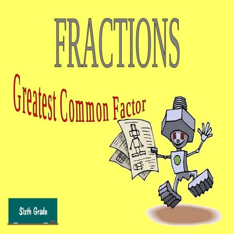 Greatest Common Factor