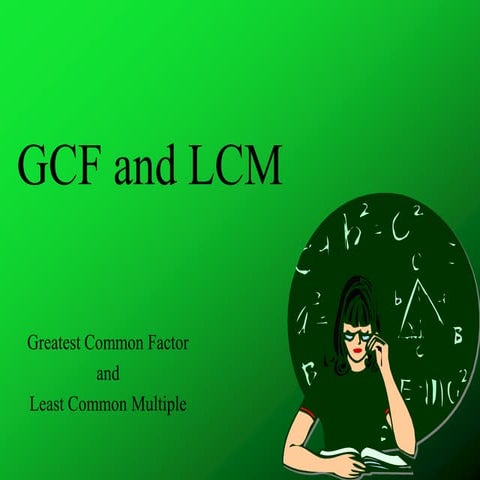 Gcf and lcm