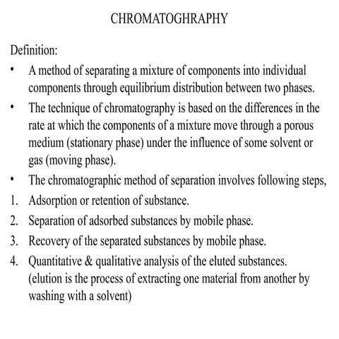 Gas Chromatography, HPLC Chemical Analysis